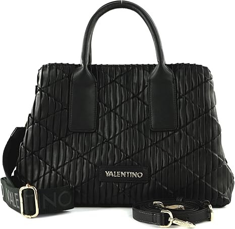 Valentino Bags 黑色聚乙烯女式手提包