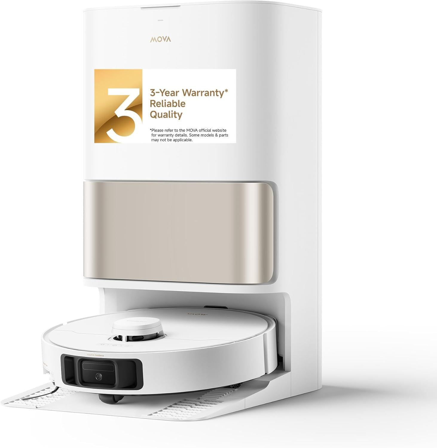Mova P10 Pro Ultra Gen 2 机器人吸尘器和拖把,26,000Pa Suac,222°F 热水自动拖把清洗,1 小时热风干燥,可延长拖把,一体式底座,三重防打结 家庭系统系统